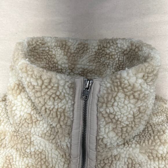 Patagonia Divided Sky Jacket S | Pumice Geometric Sherpa Fleece Gorpcore Layer - Picture 8 of 16